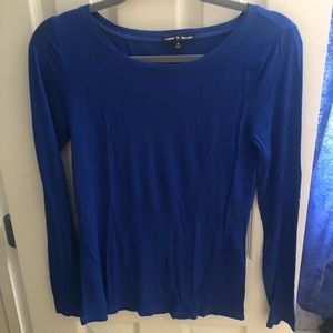 Blue long sleeve tee